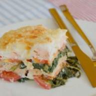 Lasagna met zalm en spinazie